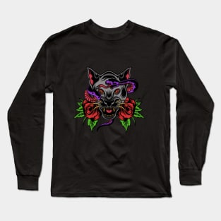 Black Jaguar and Snake Combo Long Sleeve T-Shirt